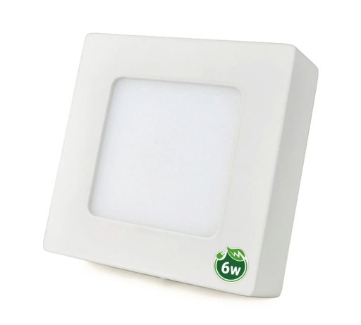 LED TABUĽOVÝ PANEL 6W POVRCHOVÁ MONTÁŽ 540LM EMC Štvorcový