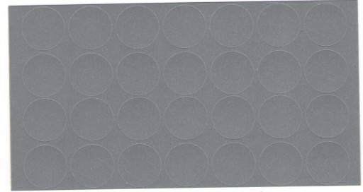 Samolepiaca čiapočka 20mm tmavošedá F529 28 ks