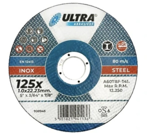 PREMIUM METAL INOX rezací kotúč oSa 125x1