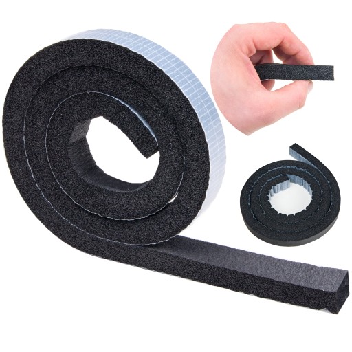 SAMOLEPIACIE TESNENIE NA DVERE, OKNÁ, BRÁNU, GUMU, PENOVÉ gumy, 13 mm, 1 m