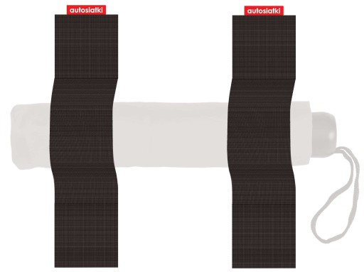 Samo-suchý zips - Držiak na suchý zips do kufra - 20 cm