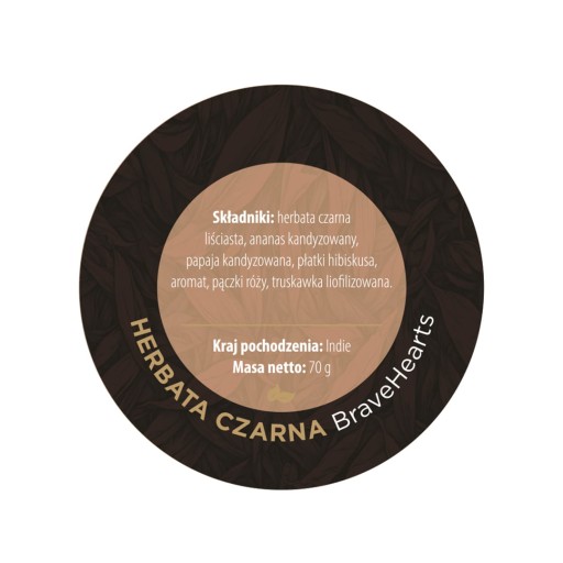 GBS čierny čaj BraveHearts 70g.
