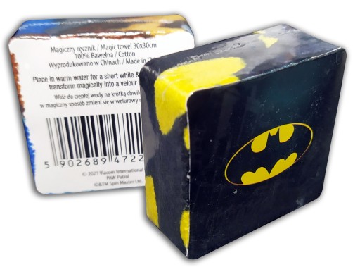 ŽEHLOVANÝ DETSKÝ UTERÁK 30X30 BATMAN Carbotex