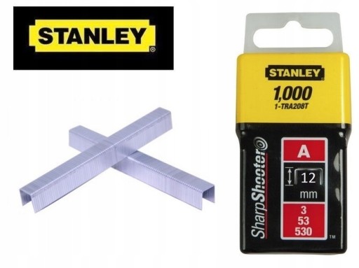 STANLEY 12mm STANLEY ZOŠÍVAČKY DO ZOŠÍVAČKY NA ČALÚNENIE