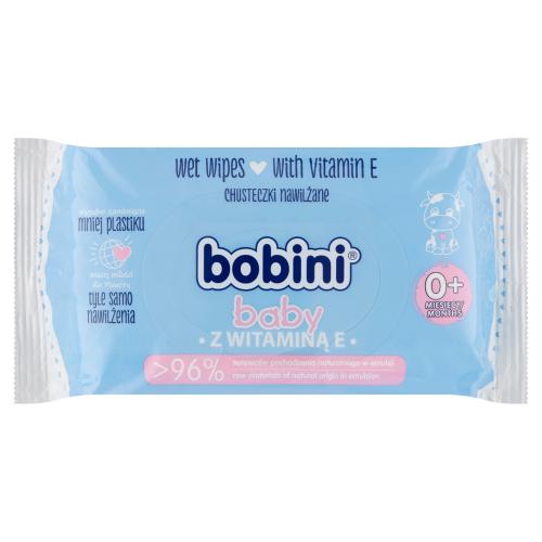 BOBINI BABY Vlhčené obrúsky pre deti a bábätká s vitamínom E 60 ks