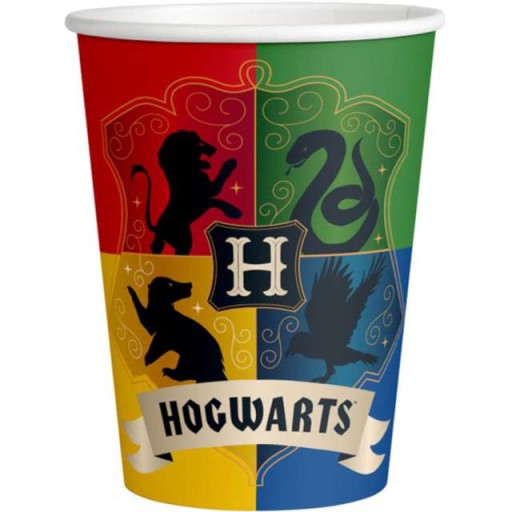 Harry Potter Hogwarts Houses poháre 250 ml, 8 ks.