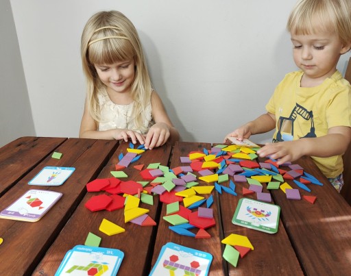 DREVENÉ BLOKY MONTESSORI PUZZLE 155 kusov