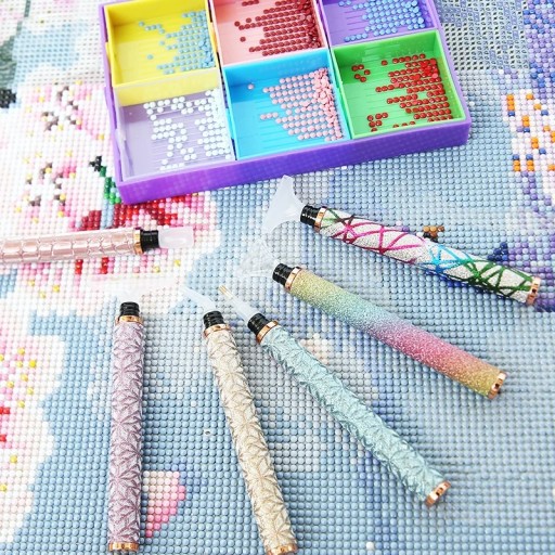 Diamond Embroidery Applicator 6 tips Glamour Colors - Snake Skin