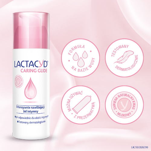 Hydratačný intímny gél LACTACYD CARING GLIDE