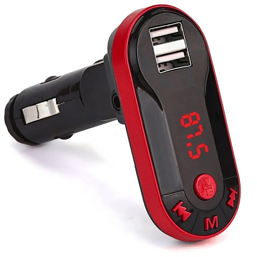 FM BLUETOOTH VYSIELAČ MP3 NABÍJAČKA 2XUSB SD LCD
