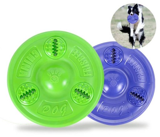 FRISBEE LIETAJÚCI KOTOUČ PRE PSOV, HRUBÁK, ÚSTUPOVÁ HRAČKA