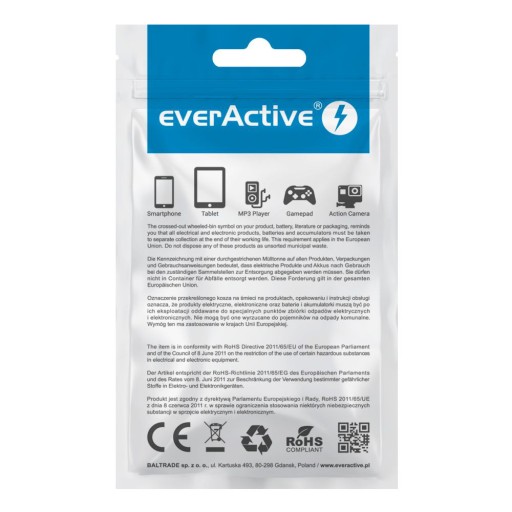 USB - micro/C/iPh kábel 1,2m everActive CBB-1.2ALL