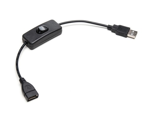 Predlžovací USB kábel s vypínačom