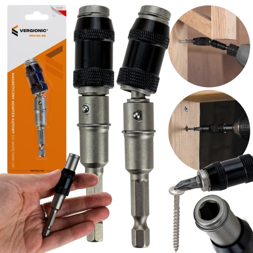 MAGNETICKÝ UHOLOVÝ ADAPTÉR SKRUTKOVAČ ZÁSUVKA ŠESTIHRANNÁ RÚČKA 1/4''