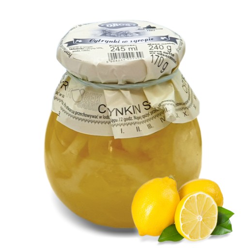 Citróny v citrónovom sirupe na čaj 240g DROS