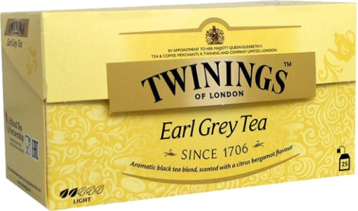 PD TWININGS Black Earl Grey Tea 25x2g