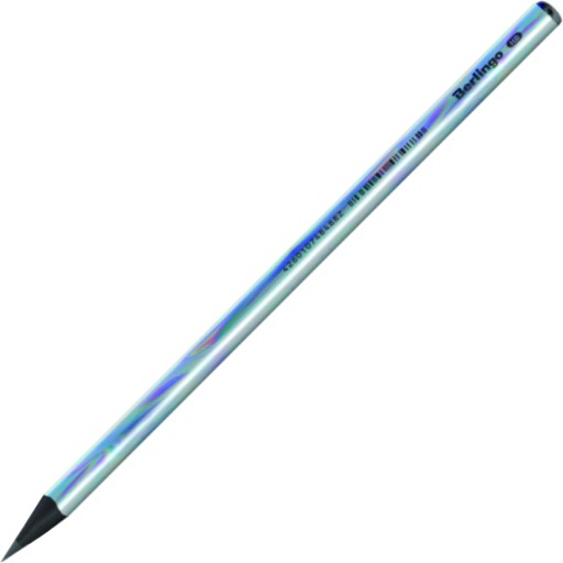 Čierna drevená školská ceruzka Berlingo Starlight HB