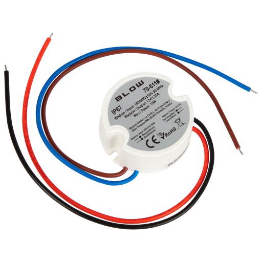 LED zdroj do 12V 15W zásuvky IP67