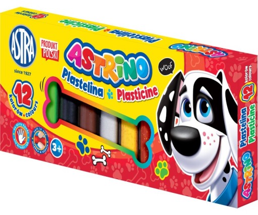 Plastelína 12 farieb, školská Astrino Astra QUALITY