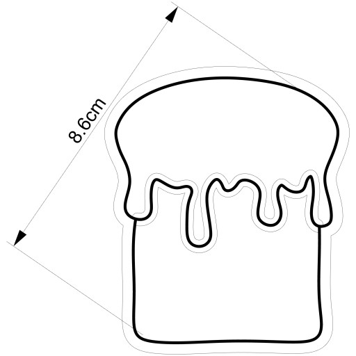 Vykrajovačka na perníčky Forma Muffin Jelly Muffin 8cm
