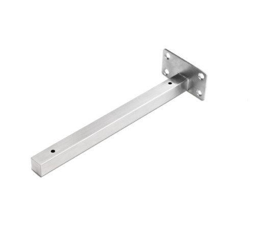 PODPORA POLICE UHLOVÁ KONZOLA 15cm INOX oceľová kefa