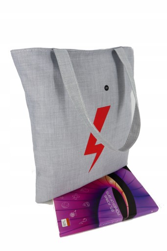 Nákupná taška A4 Red lightning Grey