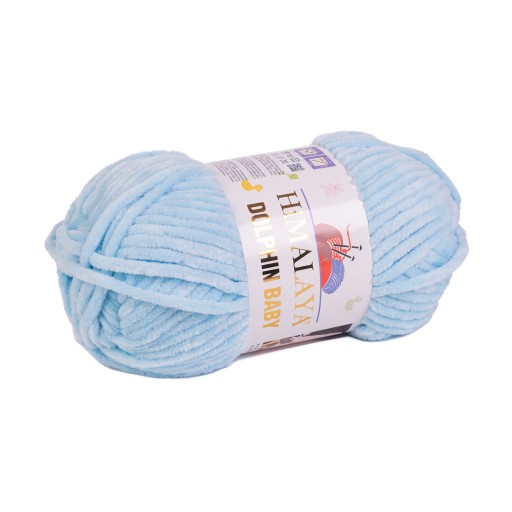 100g polyesterová priadza Dolphin Baby blue 306