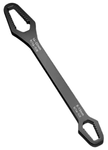 Univerzálny dvojhlavý vidlicový kľúč, palcový 8-22 mm torx