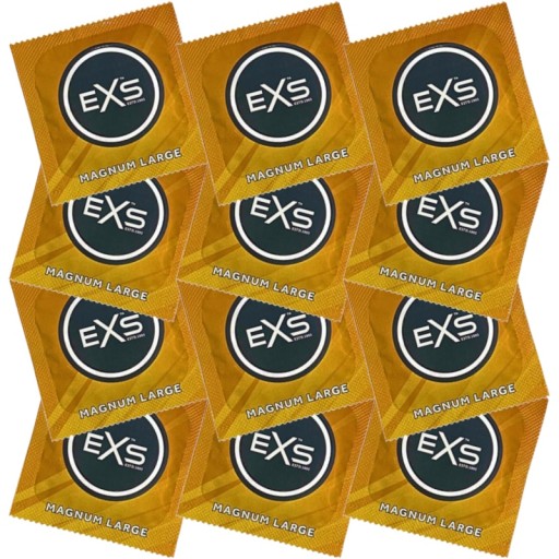 EXS MAGNUM orgazmové kondómy, väčšia veľkosť, klasický sex, 25 ks.