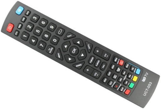 Univerzálny diaľkový ovládač LCD TV UCT-053 pre TV Blaupunkt, Sharp, Technika, BLACK