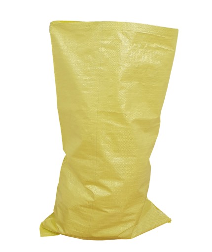 Žlté PP vrecia, 25 kg, pevné, 50x85 cm, na zeleninu, múku, ryžu