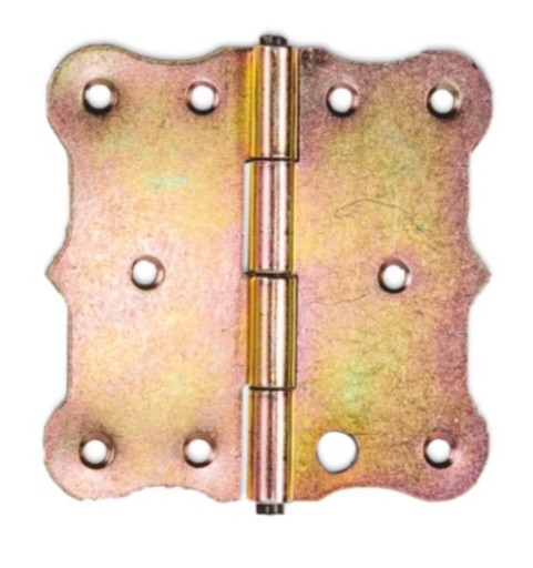 DEKORATÍVNY POZINKOVÝ stavebný záves 100 x 100 mm