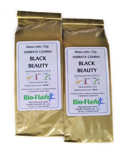 Čierny čaj Black Beauty 50g Bio-Flavo