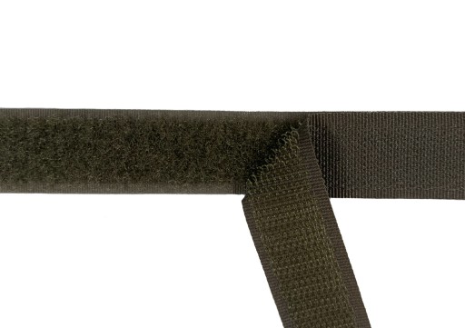 Sada pások na suchý zips 20mm vojenská zelená Alfatex