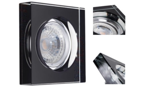 KANLUX Stropné LED halogénové svietidlo MORTA 10W GU10 Black