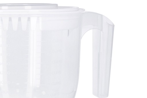 KUCHYŇSKÁ ODMERKA, 2,2l mixovacia nádoba s vekom, priehľadná rukoväť