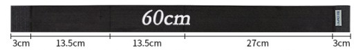 Organizérový pás do kufra auta, elastický na suchý zips, 60 cm