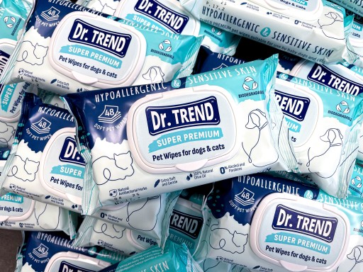 DR. TREND SUPER PREMIUM ošetrujúce obrúsky pre psov a mačky 48 ks.