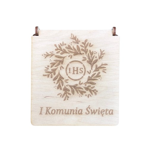 Drevená krabička na hostie, krabička na suveníry, rakva, darček na hostie