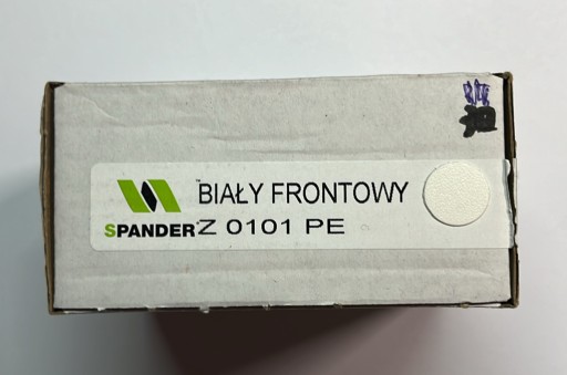 Kronospan K-0101 PE biela predná nábytková zátka