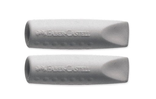 Obal na gumu na ceruzku sivý 2 ks Faber Castell