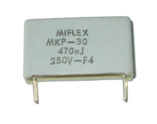 KONDENZÁTOR MIFLEX MKP-30 470nJ 250V- 470nF sada 10 kusov