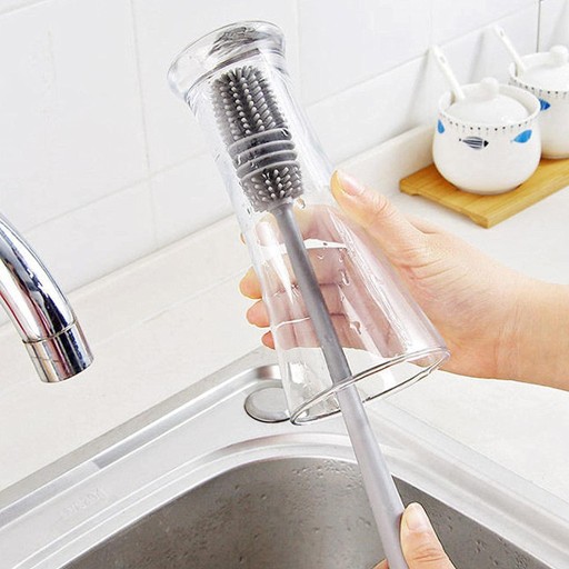 SILIKÓNOVÁ KEFA NA UMÝVANIE POHÁR, FĽAŠÍ, POHÁROV, NÁDOB