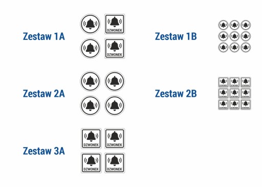 Nálepka - Sada zvončekov