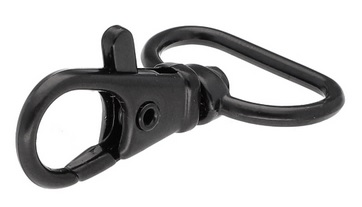 Kovová karabínka na ryby 20/43 mm, matná čierna