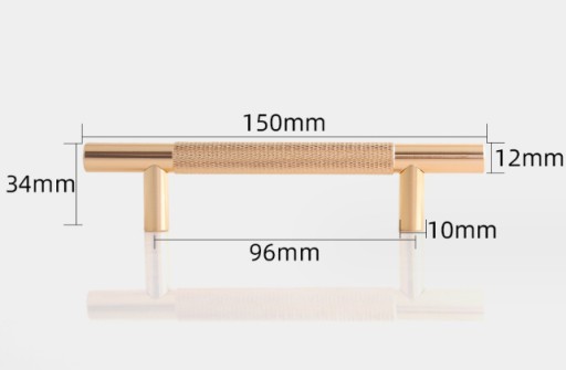 ÚCHYTKA NA NÁBYTOK 96mm zlatá MODERNÁ úchytka na nábytok zlatá