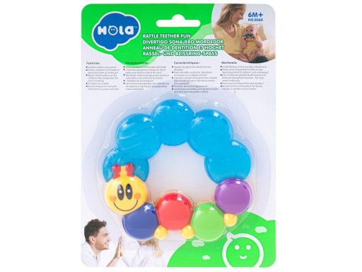 Hrkálka na hryzátko HOLA baby Caterpillar