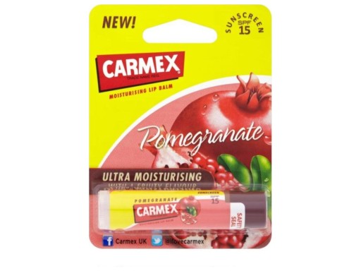 CARMEX Classic Hydratačný balzam na pery v tyčinke z granátového jablka
