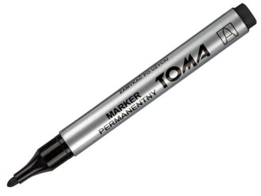 Toma TO-090-32 Permanentný popisovač ČIERNA okrúhla