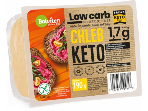 BALVITEN KETO LOW CARB 190g bezlepkový chlieb